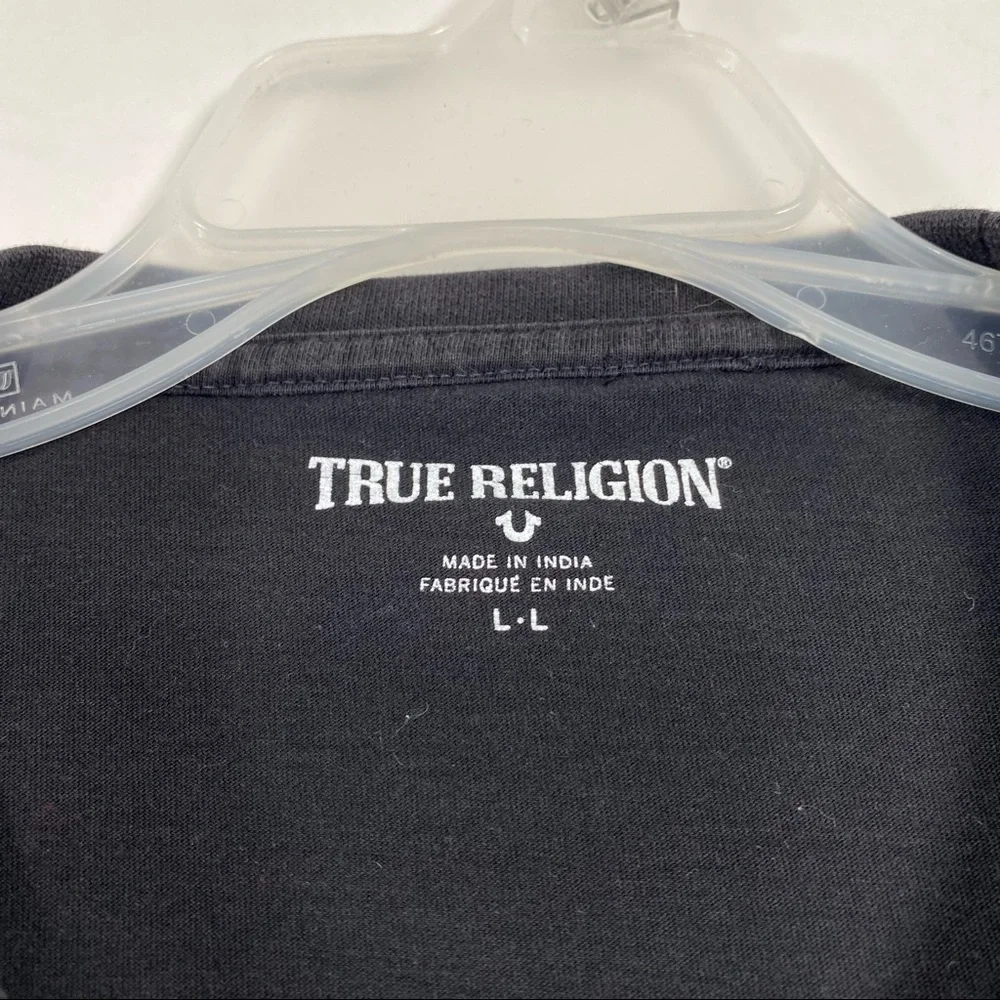 True Religion Black T-Shirt Size L